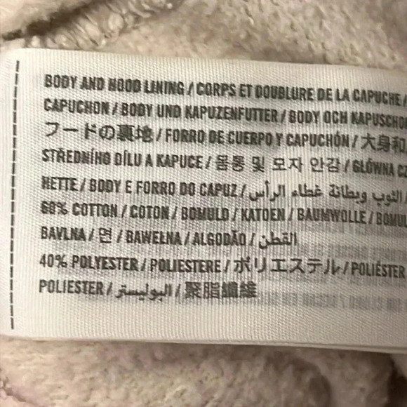 Womens Soft A&F‎ collection Small cream color hooded sweatshirt warm streetwear - Picture 3 of 9